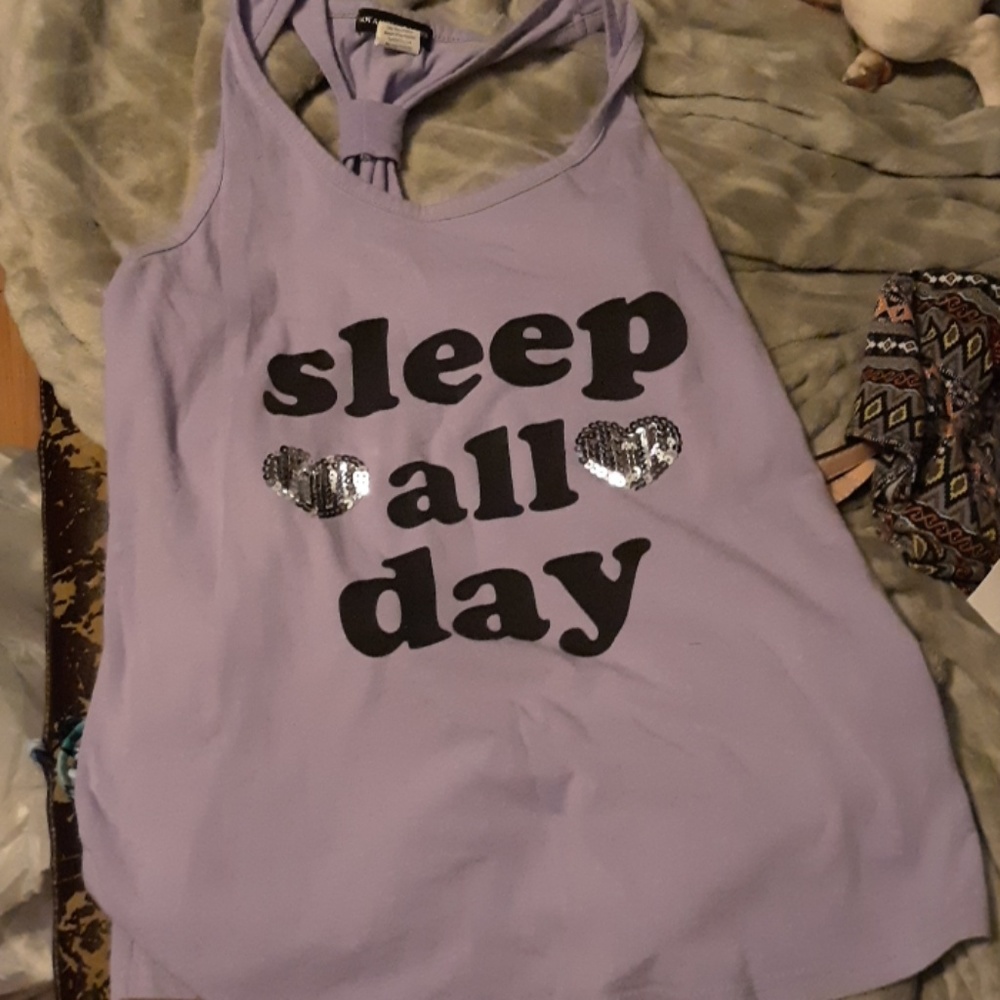 💜Sleep all day tank 💜